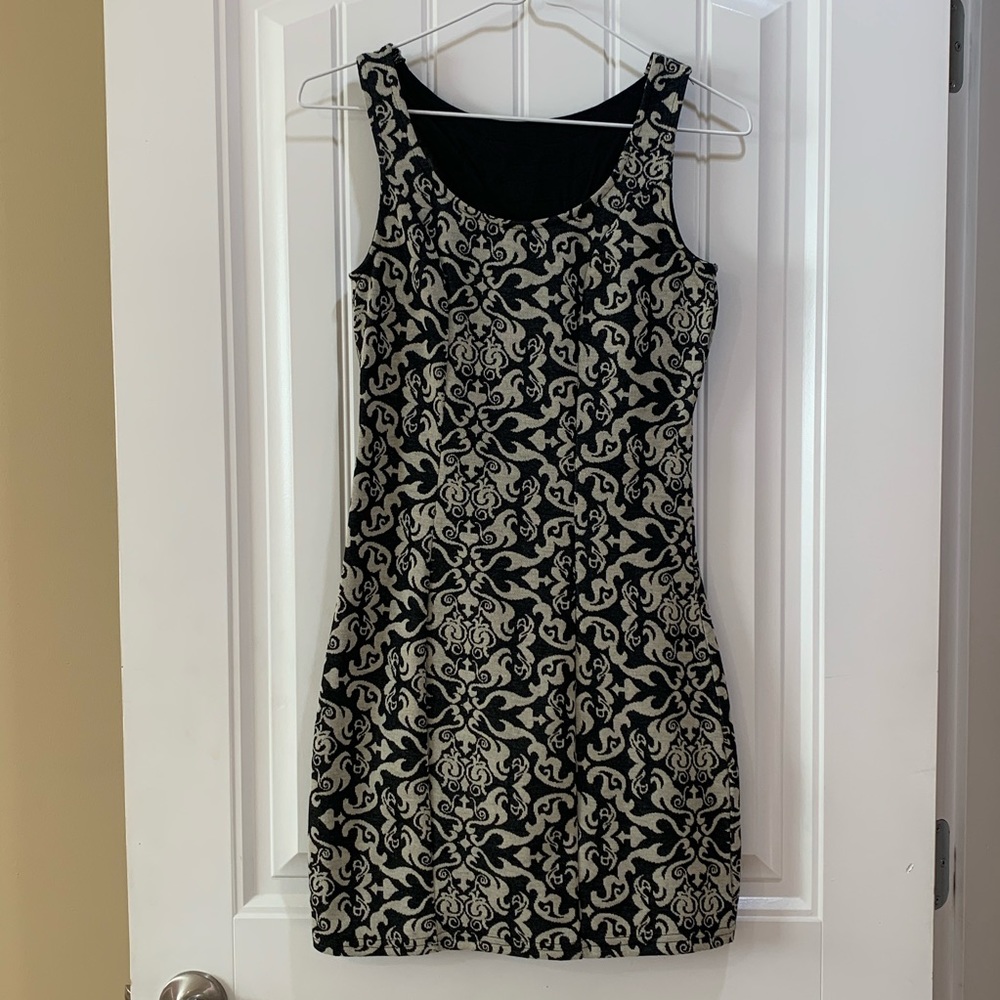 Baroque print dress